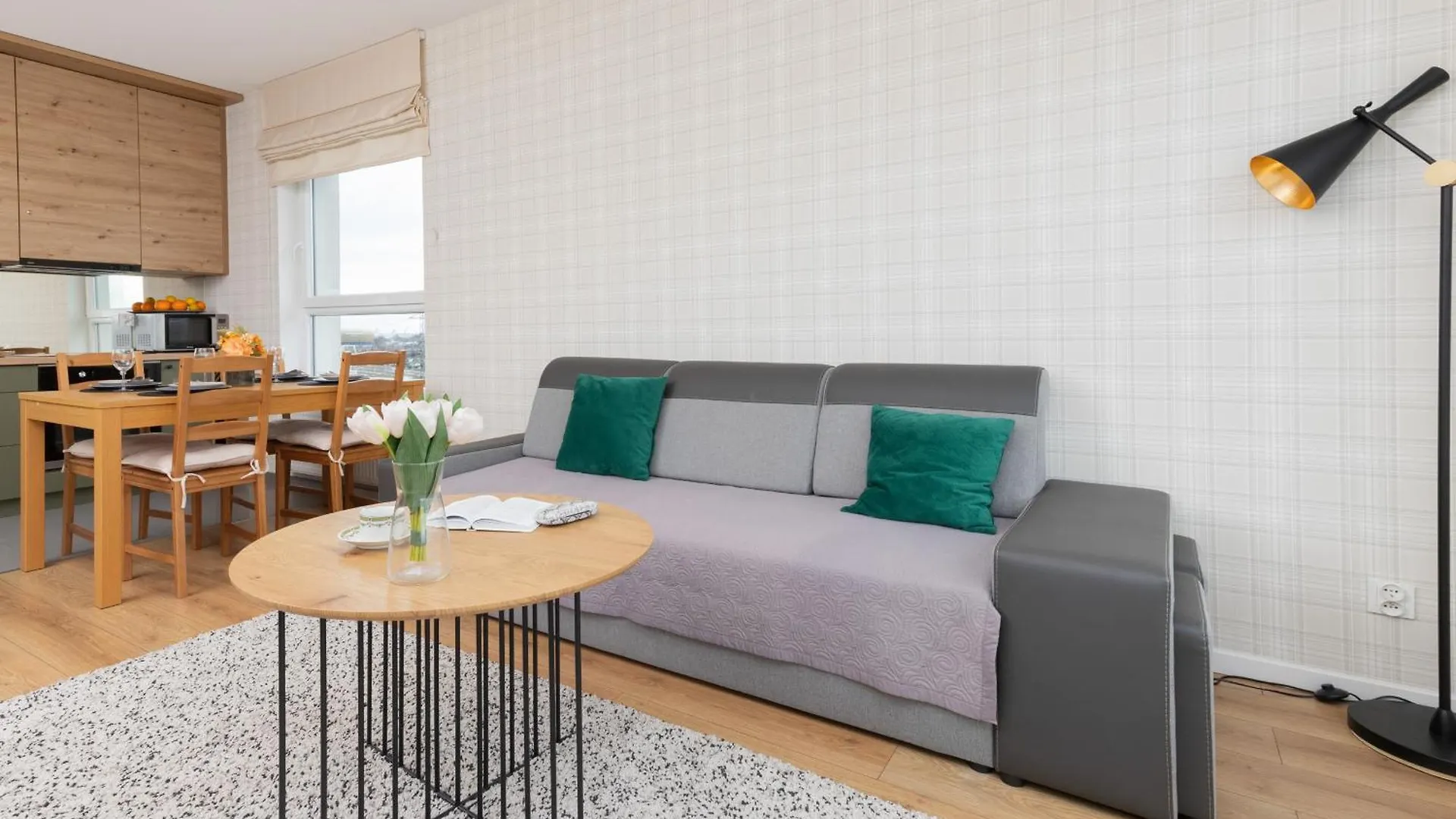 9Th Floor Green And Grey Apartment In Gdansk Brzezno With Two Bedrooms And Parking By Noclegi Renters