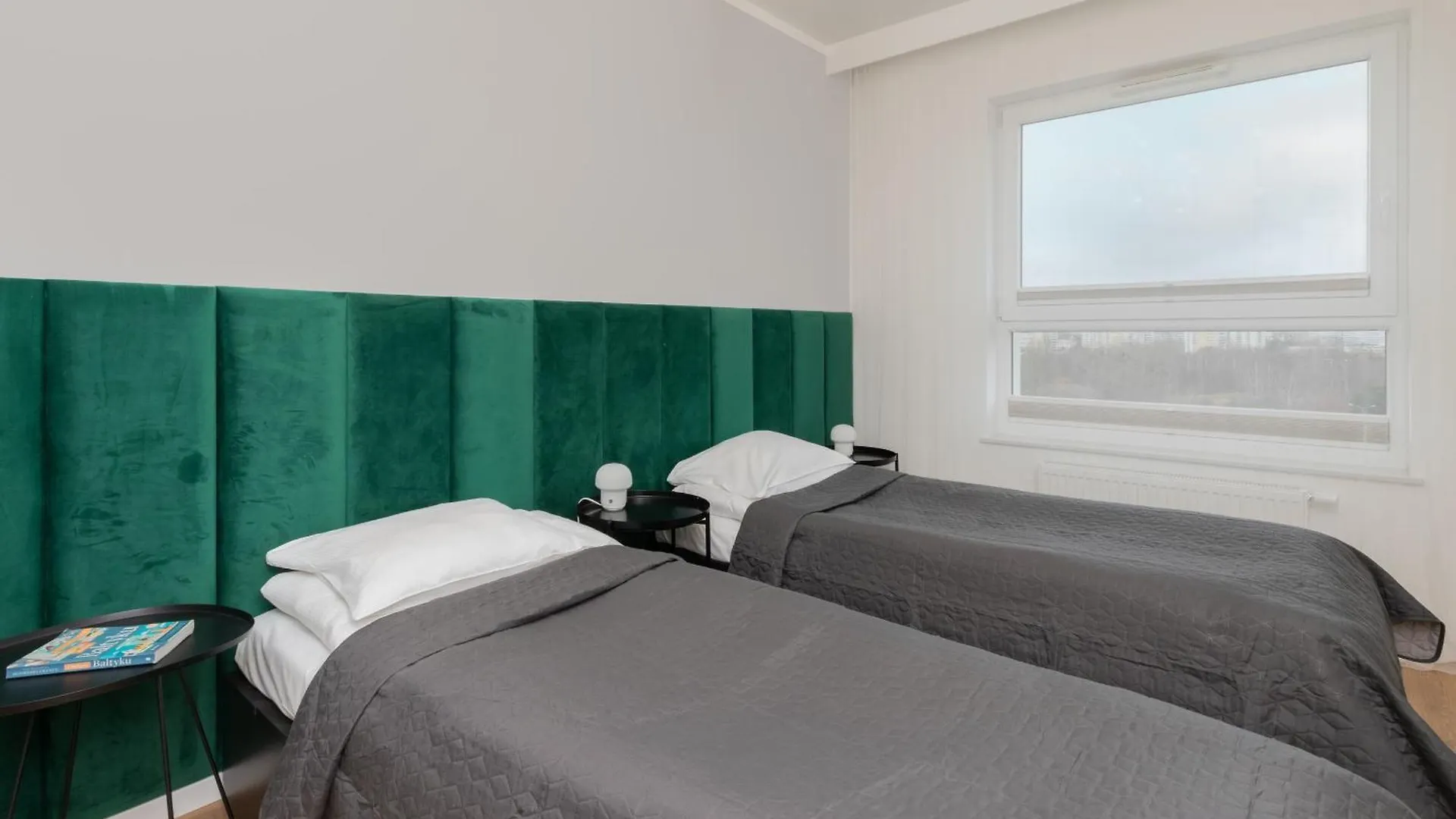9Th Floor Green And Grey Apartment In Gdansk Brzezno With Two Bedrooms And Parking By Noclegi Renters
